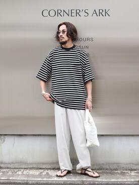 ARKnets STAFFさん（メンズ・175cm）の夏コーディネート