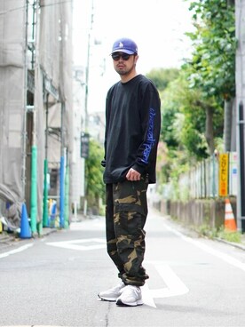 「WP（ダブリューピー）のアイテム（トップス）」を使った、ARKnets STAFFさん（メンズ・180cm）の夏コーディネート