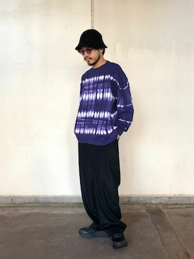 「WP（ダブリューピー）のアイテム（トップス）」を使った、ARKnets STAFFさん（メンズ・174cm）の夏コーディネート