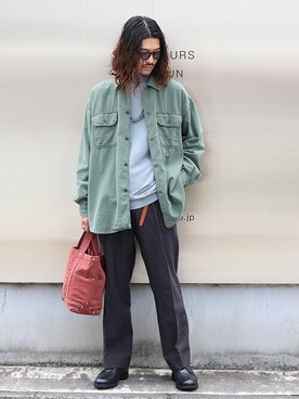 「ARKnets」｜「アイテム（パンツ）」を使った、ARKnets STAFFさん（メンズ・173cm）の夏コーディネート