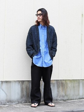 「ARKnets」｜「アイテム（パンツ）」を使った、ARKnets STAFFさん（メンズ・173cm）の夏コーディネート