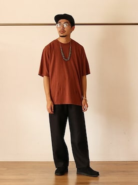 「ポートバイアーク」｜「アイテム（アクセサリー）」を使った、ARKnets STAFFさん（メンズ・173cm）の夏コーディネート