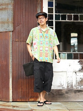 ARKnets STAFFさん（メンズ・172cm）の夏コーディネート
