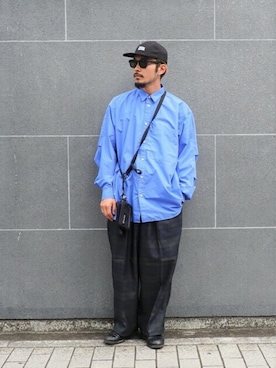 「ABU GARCIA（アブ・ガルシア）のアイテム（帽子）」を使った、ARKnets STAFFさん（メンズ・178cm）の夏コーディネート