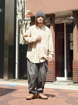 PORT BY ARK / ポートバイアーク：Regular Collar Shirt：PO11-SH001