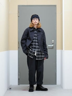 「Danner（ダナー）のアイテム（ブーツ）」を使った、ARKnets STAFFさん（メンズ・169cm）の秋コーディネート