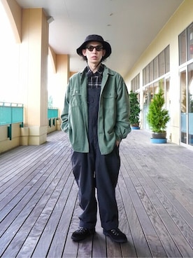 「ABU GARCIA（アブ・ガルシア）のアイテム（帽子）」を使った、ARKnets STAFFさん（レディース・168cm）の秋コーディネート