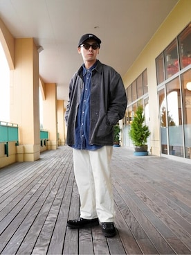 「Danner（ダナー）のアイテム（ブーツ）」を使った、ARKnets STAFFさん（メンズ・169cm）の秋コーディネート