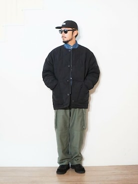 「ABU GARCIA（アブ・ガルシア）のアイテム（帽子）」を使った、ARKnets STAFFさん（メンズ・178cm）の秋コーディネート