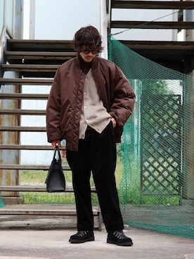 「Danner（ダナー）のアイテム（ブーツ）」を使った、ARKnets STAFFさん（メンズ・173cm）の秋コーディネート