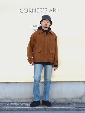 「ARKnets（アークネッツ）のアイテム」を使った、ARKnets STAFFさん（メンズ・173cm）の秋コーディネート