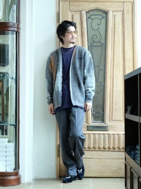 「yoke」｜「アイテム（スリッポン）」を使った、ARKnets STAFFさん（メンズ・175cm）の秋コーディネート