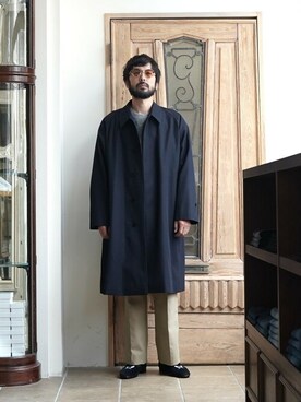 「yoke」｜「アイテム（スリッポン）」を使った、ARKnets STAFFさん（メンズ・174cm）の秋コーディネート