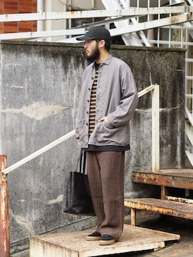 「SLOW」｜ARKnets STAFFさん（メンズ・172cm）の秋コーディネート