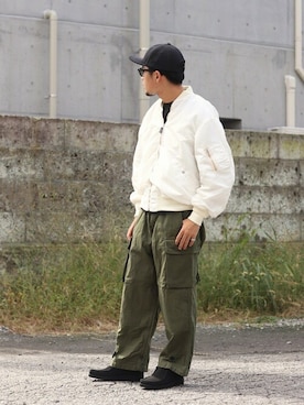 「Padmore&Barnes（パドモア&バーンズ）のアイテム」を使った、ARKnets STAFFさん（メンズ・173cm）の秋コーディネート