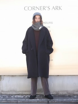 「N.HOOLYWOOD」｜「アイテム（その他シューズ）」を使った、ARKnets STAFFさん（メンズ・175cm）の秋コーディネート