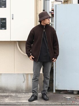 「アークネッツ」｜ARKnets STAFFさん（メンズ・173cm）の冬コーディネート