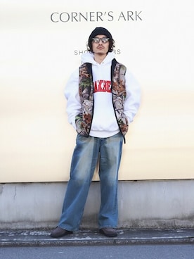 「ARKnets（アークネッツ）のアイテム」を使った、ARKnets STAFFさん（メンズ・173cm）の冬コーディネート