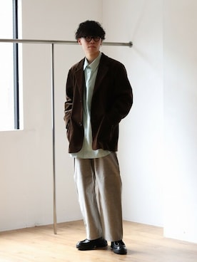 「ポートバイアーク」｜「アイテム（その他アウター）」を使った、ARKnets STAFFさん（メンズ・176cm）の冬コーディネート