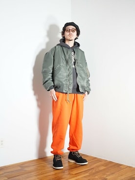 「ARKnets（アークネッツ）のアイテム」を使った、ARKnets STAFFさん（メンズ・175cm）の冬コーディネート