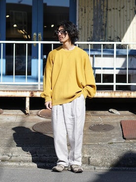 「BALLAST ARK（バラストアーク）のアイテム」を使った、ARKnets STAFFさん（メンズ・169cm）の冬コーディネート