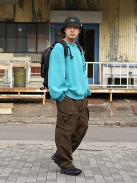 「BALLAST ARK（バラストアーク）のアイテム」を使った、ARKnets STAFFさん（メンズ・172cm）の冬コーディネート