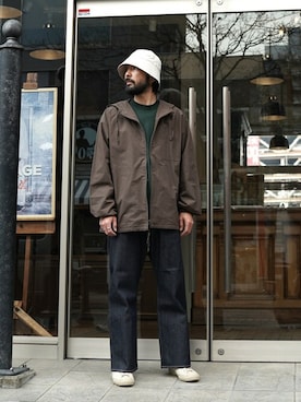 「ポートバイアーク」｜「アイテム（ブルゾン）」を使った、ARKnets STAFFさん（メンズ・174cm）の春コーディネート