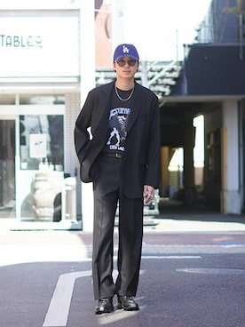 「ポートバイアーク」｜「アイテム（ジャケット/アウター）」を使った、ARKnets STAFFさん（メンズ・183cm）の春コーディネート