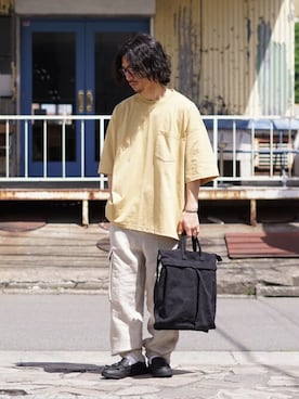 「BALLAST ARK（バラストアーク）のアイテム（パンツ）」を使った、ARKnets STAFFさん（メンズ・169cm）の春コーディネート