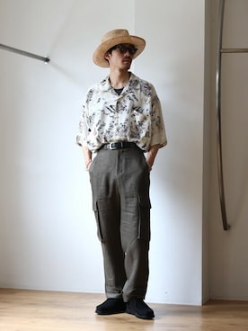 「BALLAST ARK（バラストアーク）のアイテム（パンツ）」を使った、ARKnets STAFFさん（メンズ・173cm）の春コーディネート