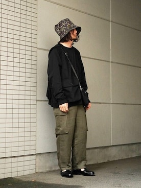 「BALLAST ARK（バラストアーク）のアイテム（パンツ）」を使った、ARKnets STAFFさん（メンズ・170cm）の春コーディネート