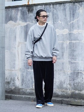 「BALLAST ARK（バラストアーク）のアイテム（Tシャツ/カットソー）」を使った、ARKnets STAFFさん（メンズ・178cm）の秋コーディネート