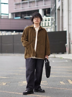 「ポートバイアーク」｜「アイテム（その他アウター）」を使った、ARKnets STAFFさん（メンズ・169cm）の秋コーディネート