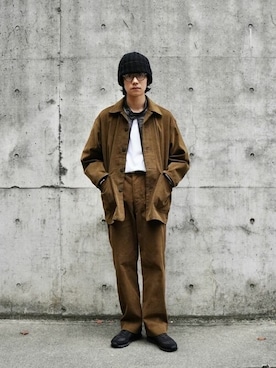 「ポートバイアーク」｜「アイテム（その他アウター）」を使った、ARKnets STAFFさん（メンズ・170cm）の秋コーディネート