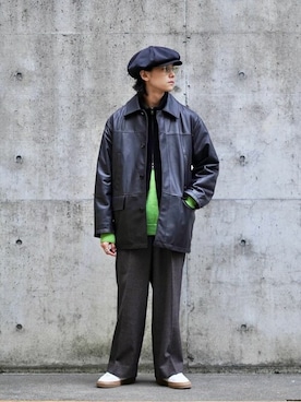 「marka（マーカ）のアイテム（ブルゾン）」を使った、ARKnets STAFFさん（メンズ・170cm）の秋コーディネート