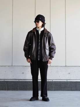 「BALLAST ARK（バラストアーク）のアイテム（ジャケット/アウター）」を使った、ARKnets STAFFさん（メンズ・170cm）の秋コーディネート