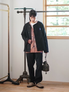 「BALLAST ARK（バラストアーク）のアイテム（バッグ）」を使った、ARKnets STAFFさん（レディース・166cm）の秋コーディネート