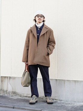 「ポートバイアーク」｜「アイテム（その他アウター）」を使った、ARKnets STAFFさん（メンズ・173cm）の冬コーディネート