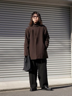 「ポートバイアーク」｜「アイテム（その他アウター）」を使った、ARKnets STAFFさん（メンズ・169cm）の冬コーディネート