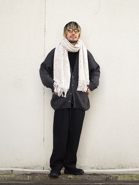 「BALLAST ARK（バラストアーク）のアイテム（パンツ）」を使った、ARKnets STAFFさん（メンズ・178cm）の冬コーディネート