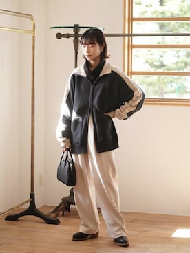「BALLAST ARK（バラストアーク）のアイテム（ジャケット/アウター）」を使った、ARKnets STAFFさん（レディース・162cm）の冬コーディネート