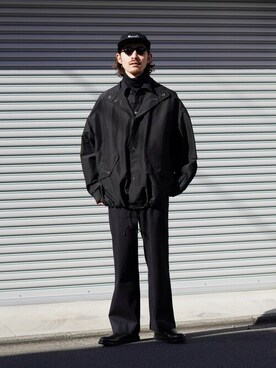 「ポートバイアーク」｜「アイテム（帽子）」を使った、ARKnets STAFFさん（メンズ・173cm）の冬コーディネート