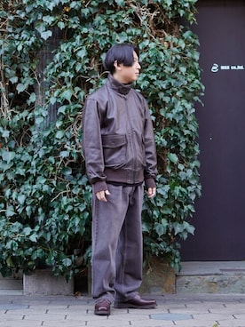 「Levis」｜「アイテム（ブルゾン）」を使った、ARKnets STAFFさん（メンズ・170cm）の冬コーディネート