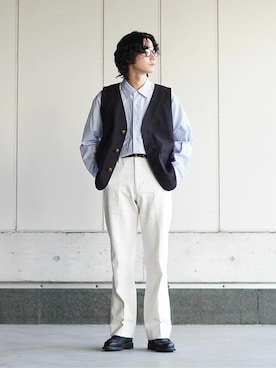 「BALLAST ARK（バラストアーク）のアイテム」を使った、ARKnets STAFFさん（メンズ・170cm）の冬コーディネート