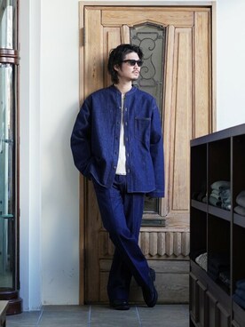 「ポートバイアーク」｜「アイテム（ジャケット/アウター）」を使った、ARKnets STAFFさん（メンズ・175cm）の冬コーディネート