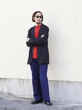 「ポートバイアーク」｜「アイテム（ジャケット/アウター）」を使った、ARKnets STAFFさん（メンズ・175cm）の冬コーディネート