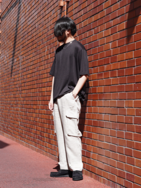 「marka（マーカ）のアイテム（トップス）」を使った、ARKnets STAFFさん（メンズ・174cm）の春コーディネート