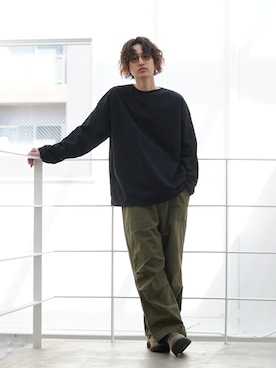 「marka（マーカ）のアイテム（トップス）」を使った、ARKnets STAFFさん（メンズ・183cm）の春コーディネート