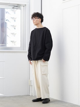 「marka（マーカ）のアイテム（トップス）」を使った、ARKnets STAFFさん（メンズ・176cm）の春コーディネート