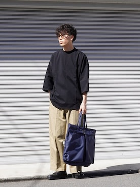 「marka（マーカ）のアイテム（トップス）」を使った、ARKnets STAFFさん（メンズ・176cm）の春コーディネート